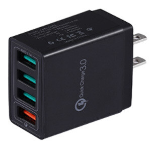 Cargador USB carga rapida 4 puertos
