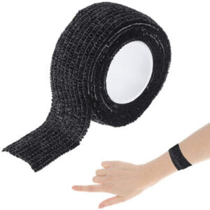 Vendaje cohesivo coban de 1" negro