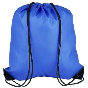 Mochila de tela azul