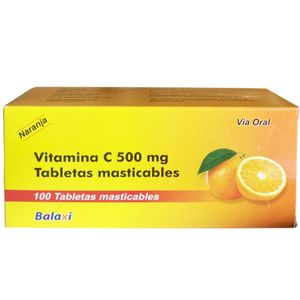 Vitamina C 500mg 100 masticables