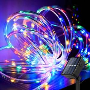 Luces LED solares manguera 10mts colores