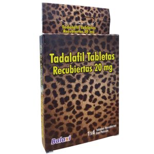 Tadalafil 20mg 4 tabletas