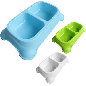 Plato para comida doble de 4 patas